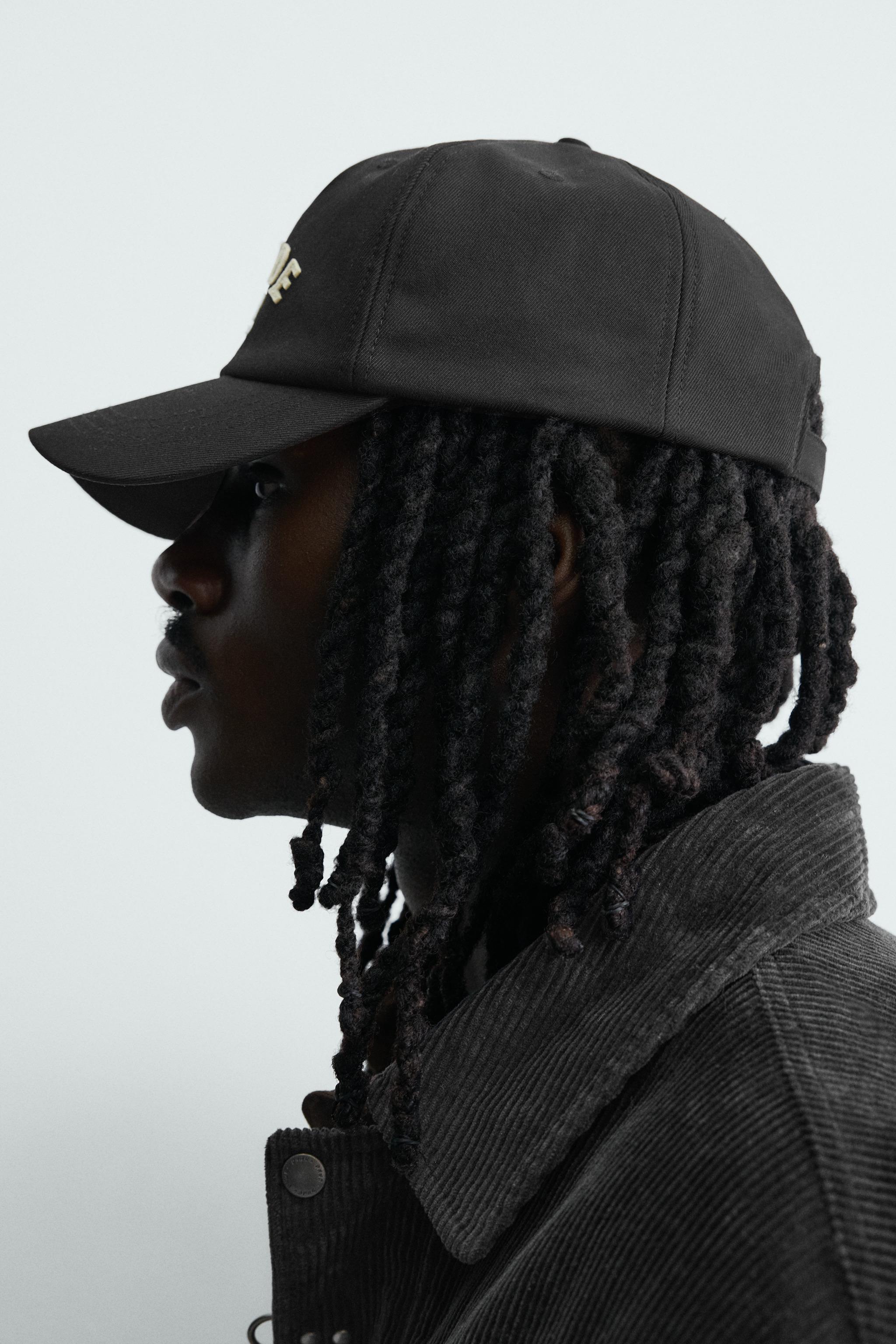 EMBROIDERED TEXT CAP